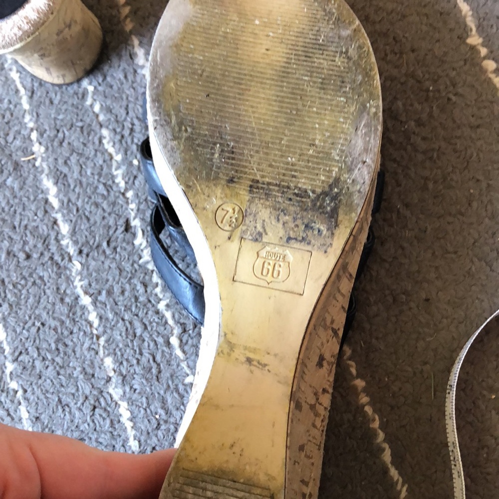 Route 66 slip on heel/sandals size 7.5 - Picture 4 of 8